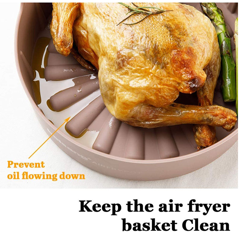 Multifunctional Silicone Pot/Plate for Air Fryers