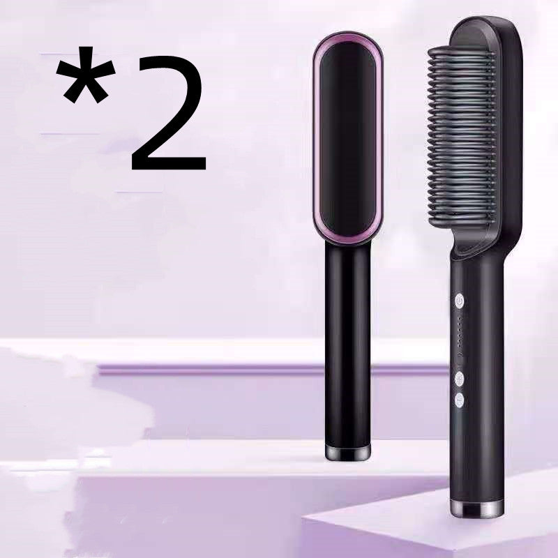New 2-n-1 Electric Hair Straightening Hot Comb