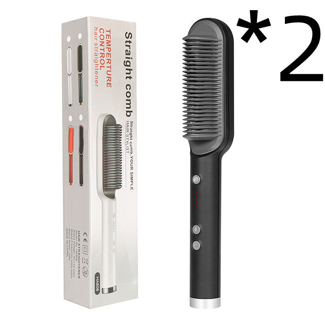 New 2-n-1 Electric Hair Straightening Hot Comb