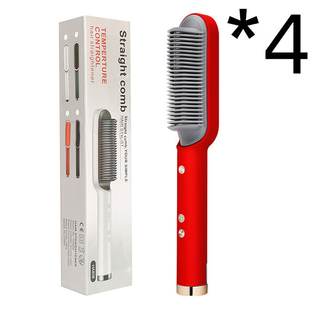 New 2-n-1 Electric Hair Straightening Hot Comb