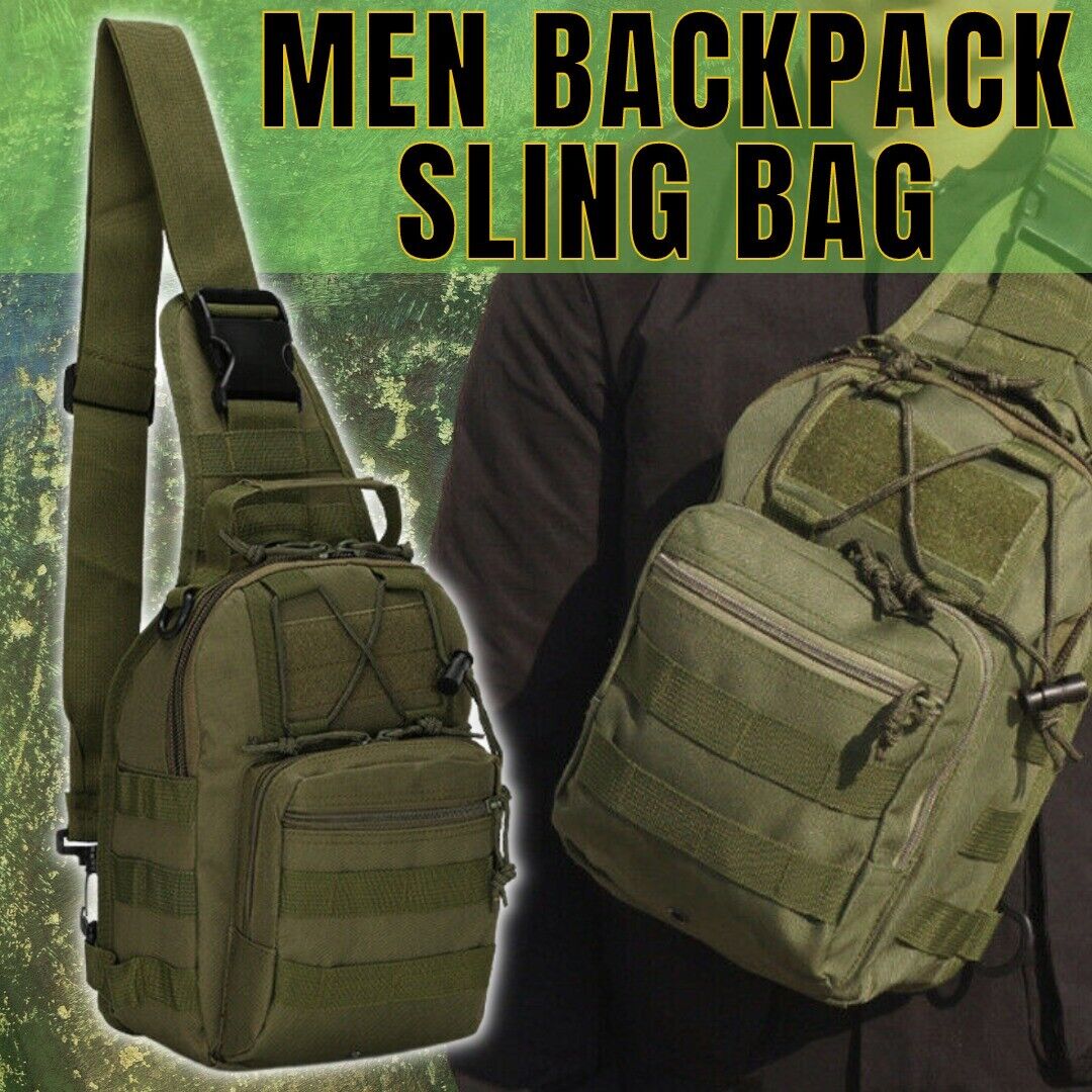 Tactical Sling Chest Military Molle Crossbody & Shoulder Backpack