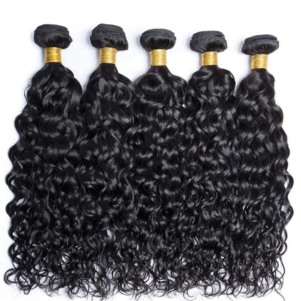 Peruvian 10A Water Wave Unprocessed Curly Human Hair Extension