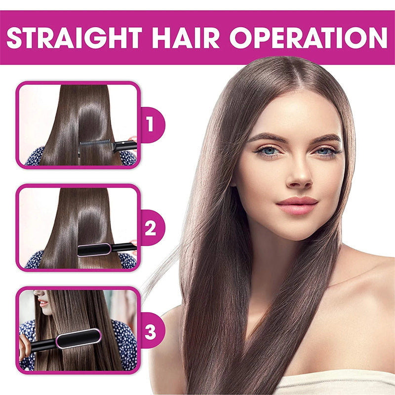 New 2-n-1 Electric Hair Straightening Hot Comb