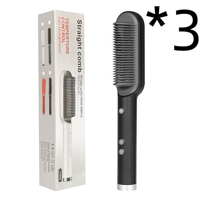 New 2-n-1 Electric Hair Straightening Hot Comb