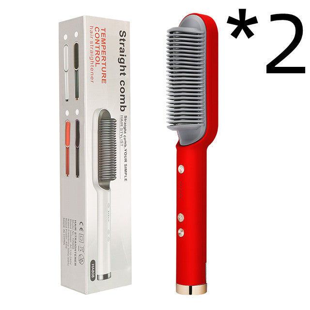 New 2-n-1 Electric Hair Straightening Hot Comb
