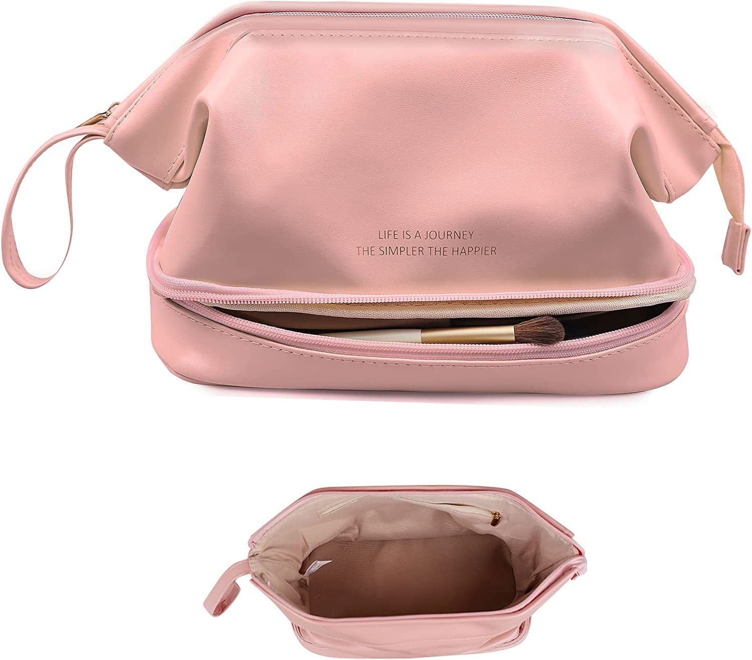 Large Capacity Cloud Double Layered Cosmetics Bag