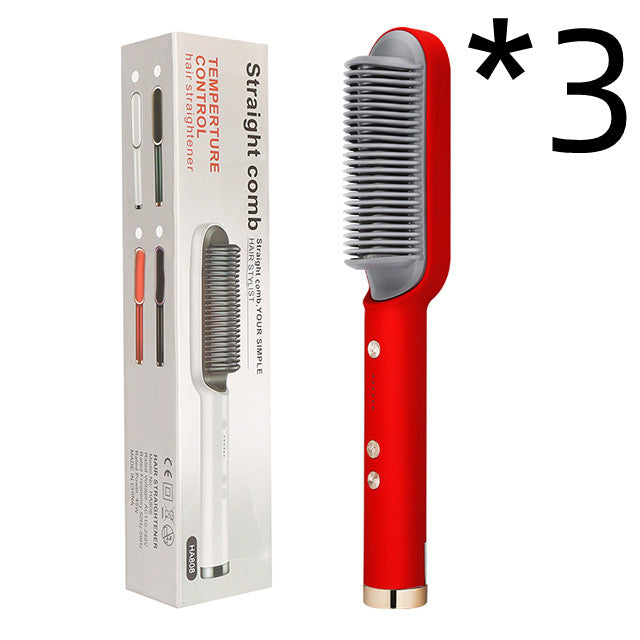 New 2-n-1 Electric Hair Straightening Hot Comb