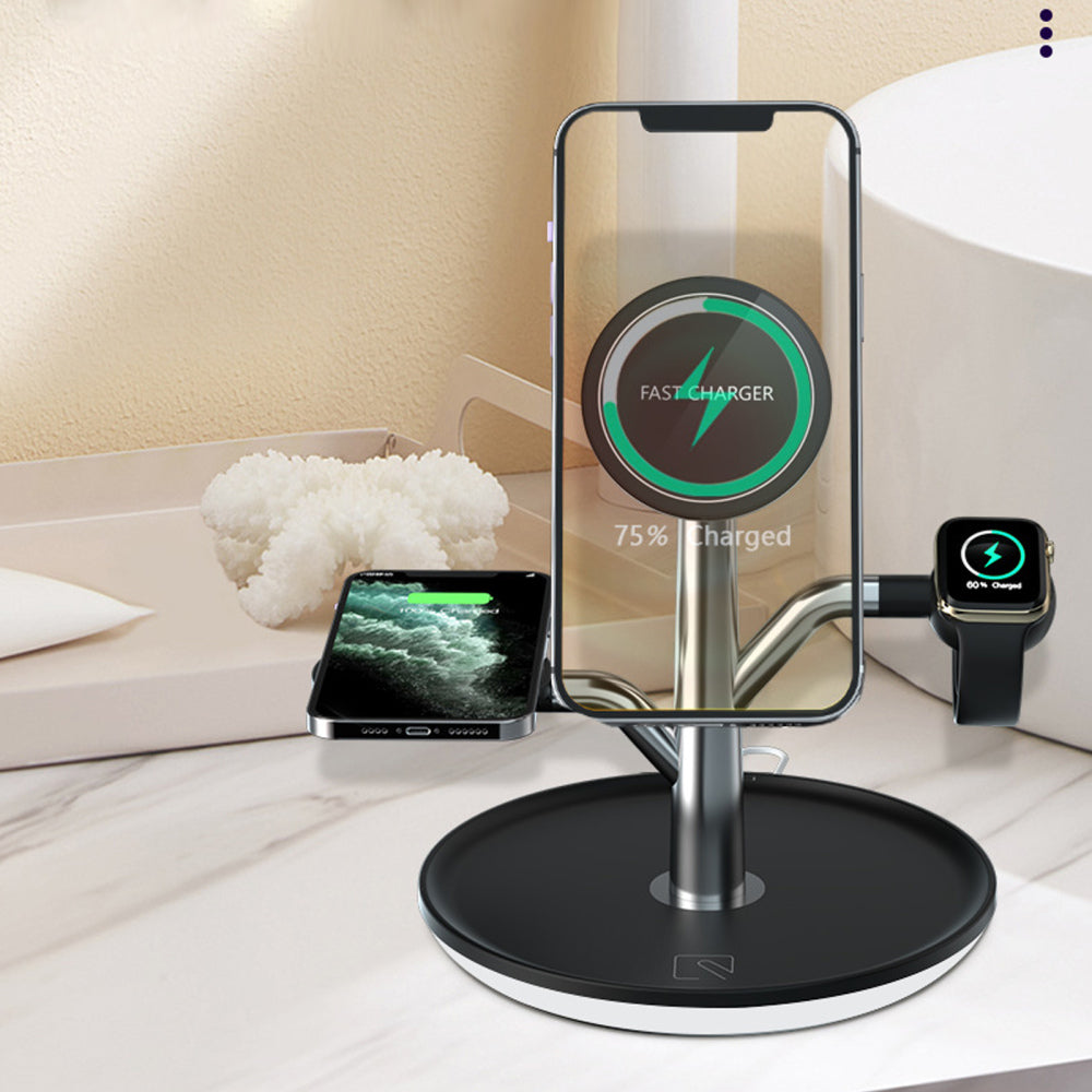Universal Wireless Charging Stand for iPhone/Apple Watch/Air Pods