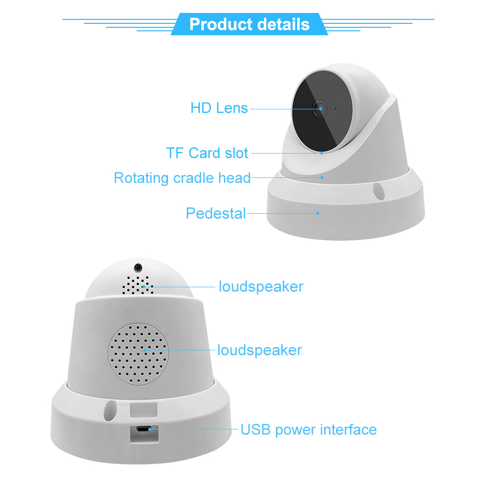 Baby Monitor Home Security Camera w/Wi-Fi