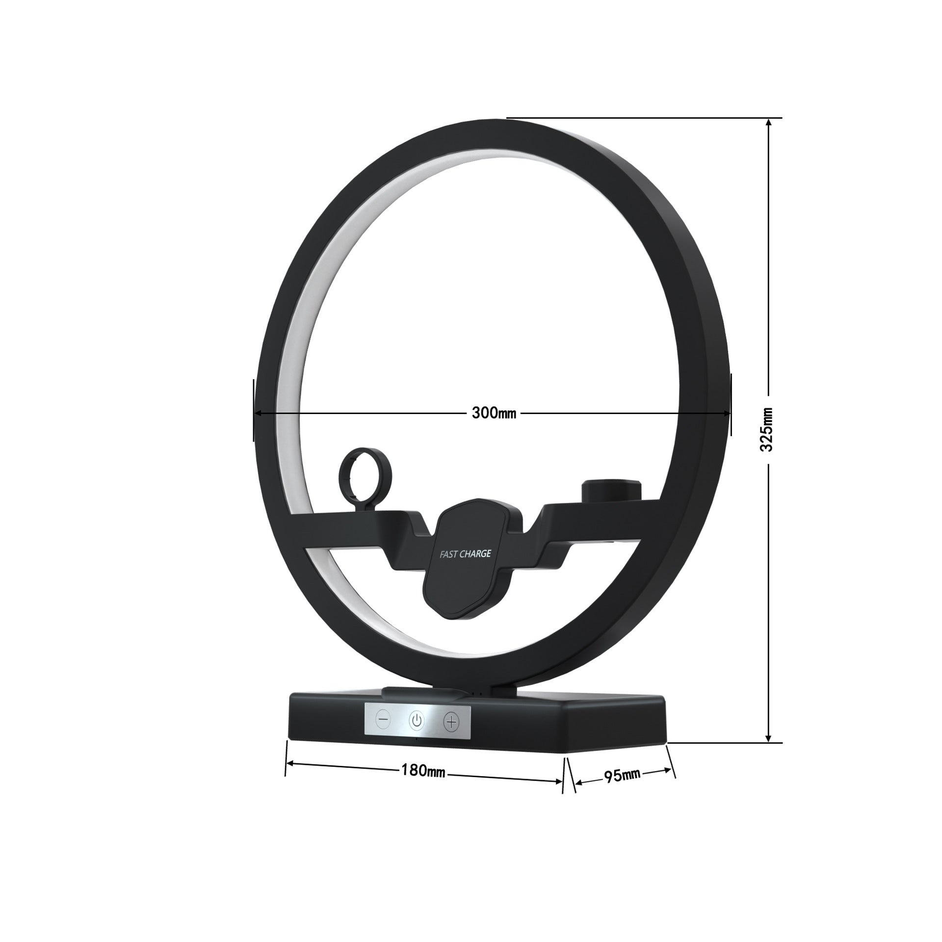 Fast Wireless Charger w/Fast Charging Power Adapter Dock by Angel Wing