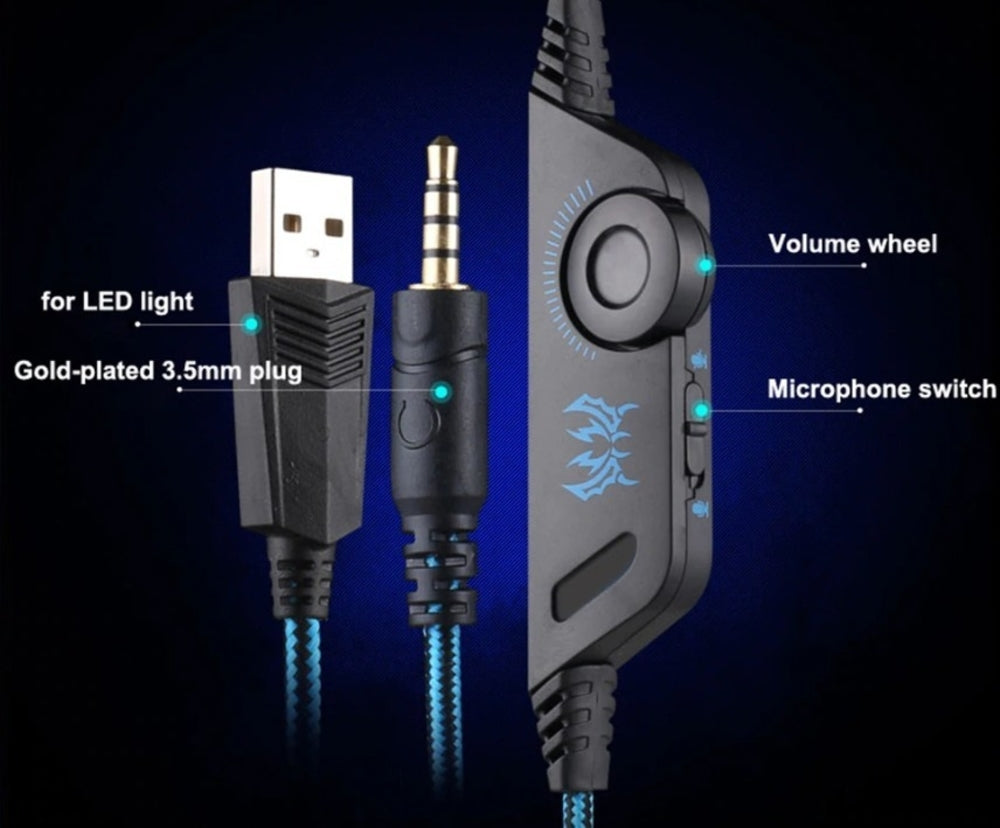 Ninja Dragon G9300 LED Gaming Headset w/ Microphone