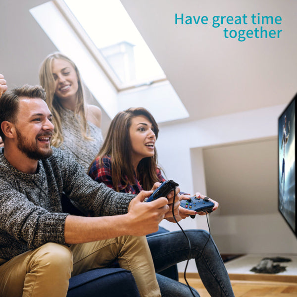 Wired Gaming Controller Joystick Gamepad w/Dual-Vibration