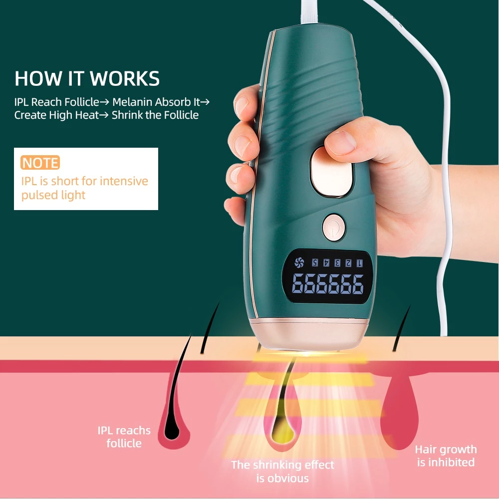 IPL Laser Epilator Painless Hair Remover