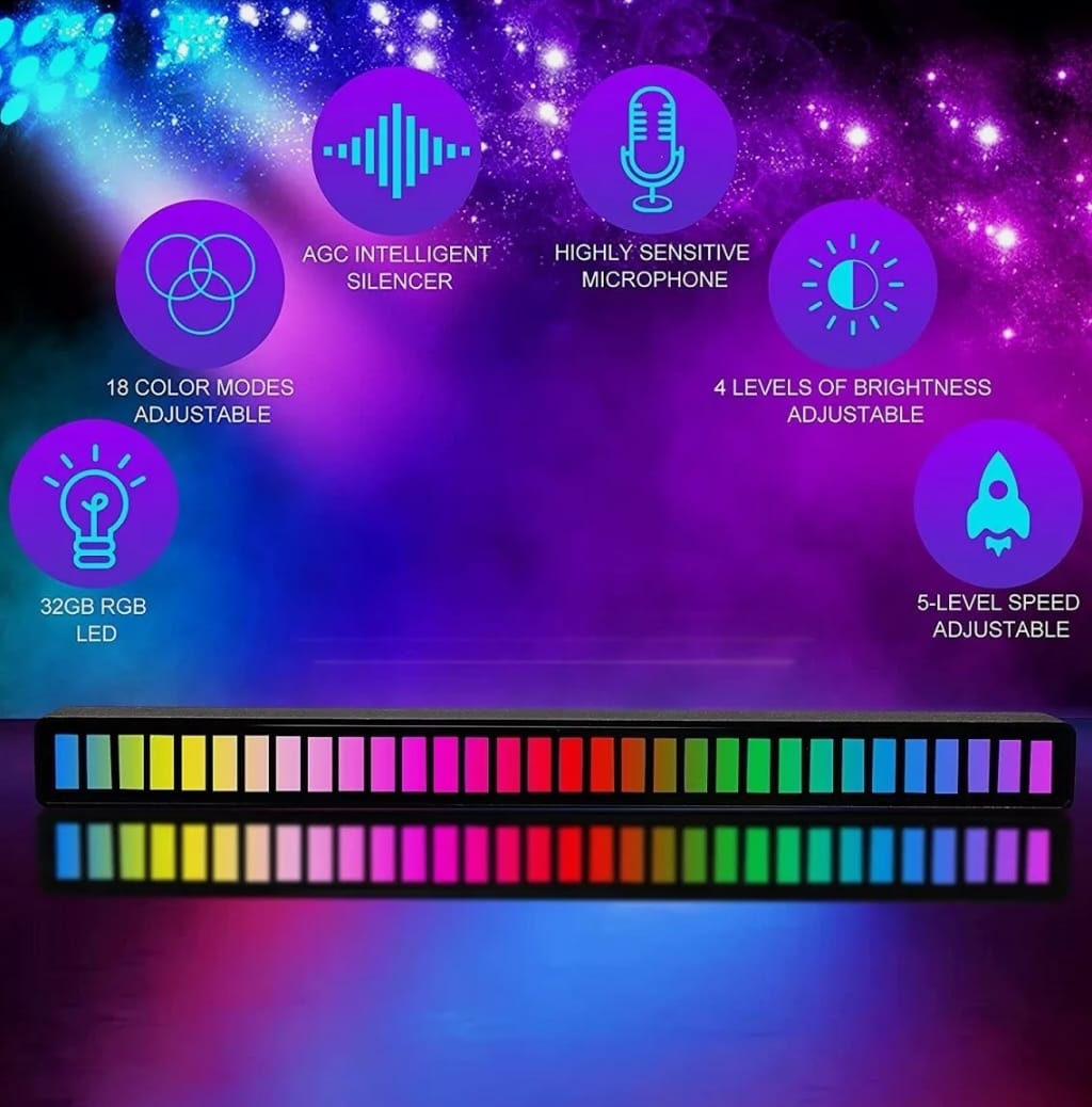 Dragon Sound Reactive Music Light Bar (2 pcs)