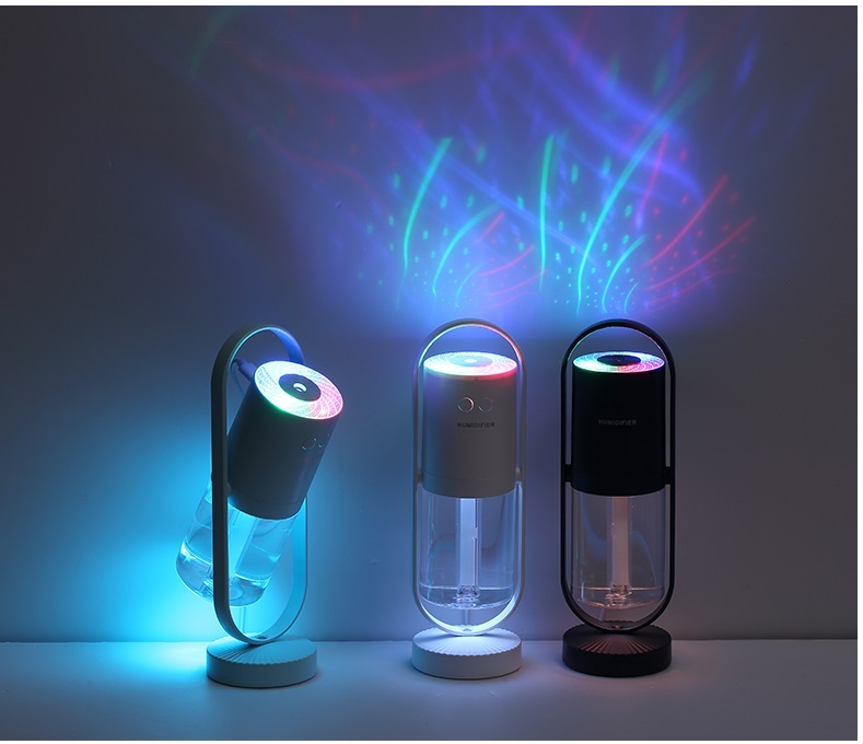 Mini Magic Shadow Air Purifier (USB) for Home or Office w/Projection Night Lights & Ultrasonic Car Mist Maker