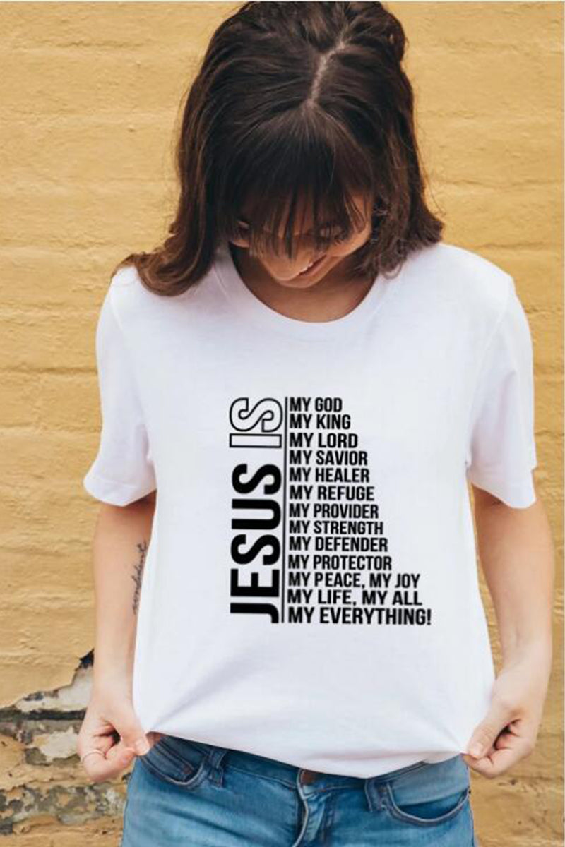 "Jesus Is My God" Women's Vintage T-Shirts