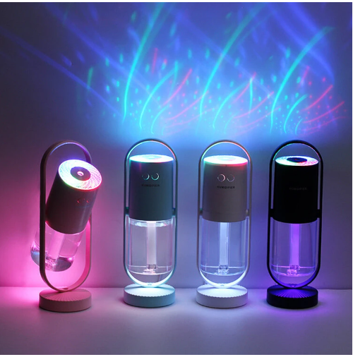 Mini Magic Shadow Air Purifier (USB) for Home or Office w/Projection Night Lights & Ultrasonic Car Mist Maker