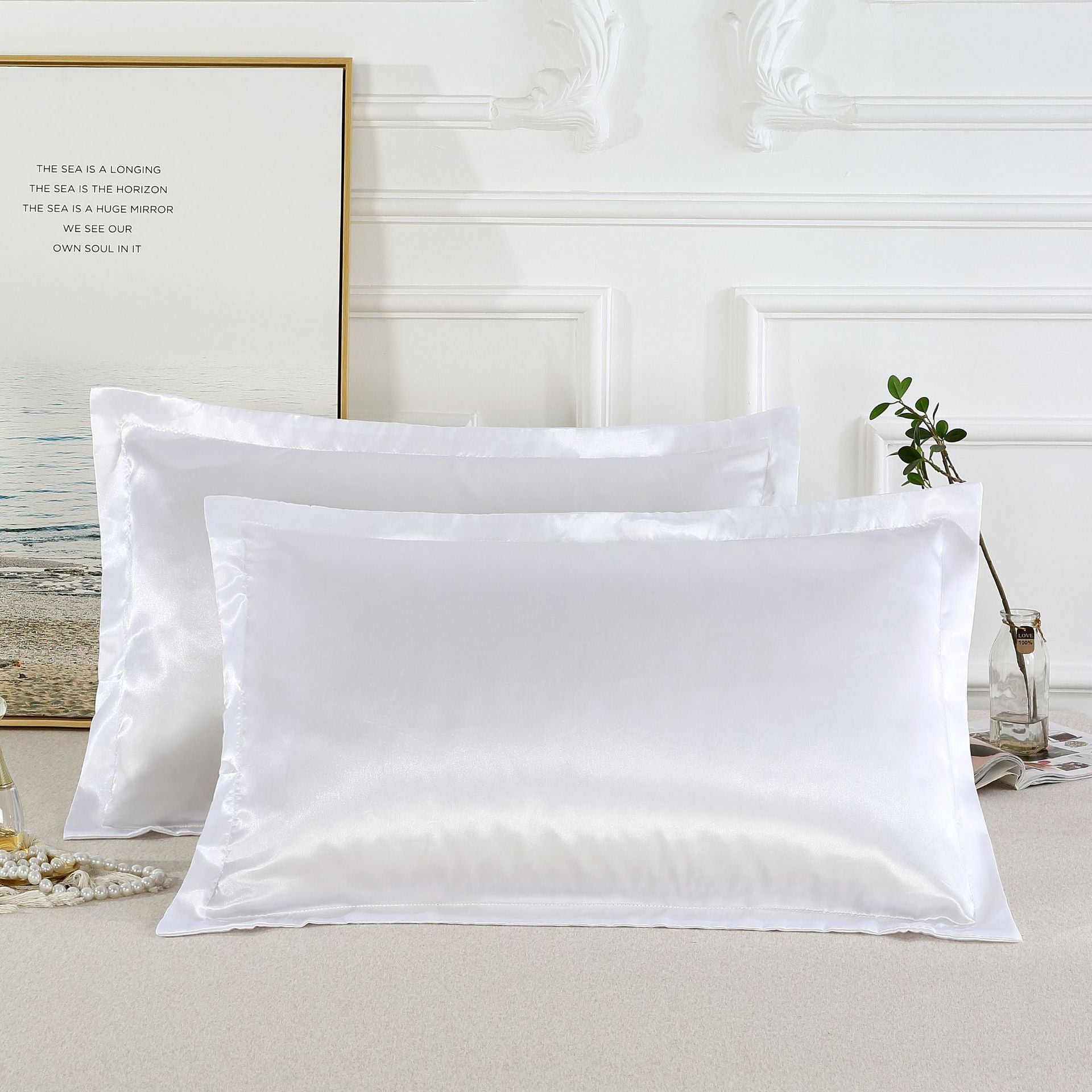 Pure Color Silk Pillowcases