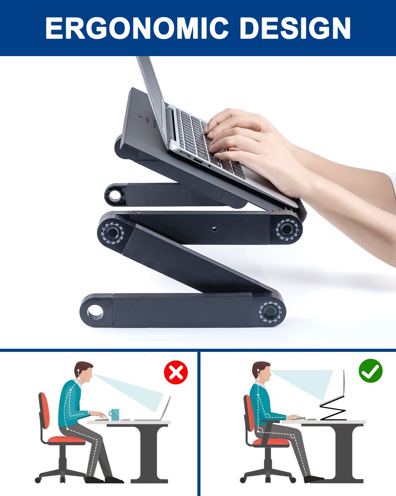 Ergonomic Adjustable Laptop Stand