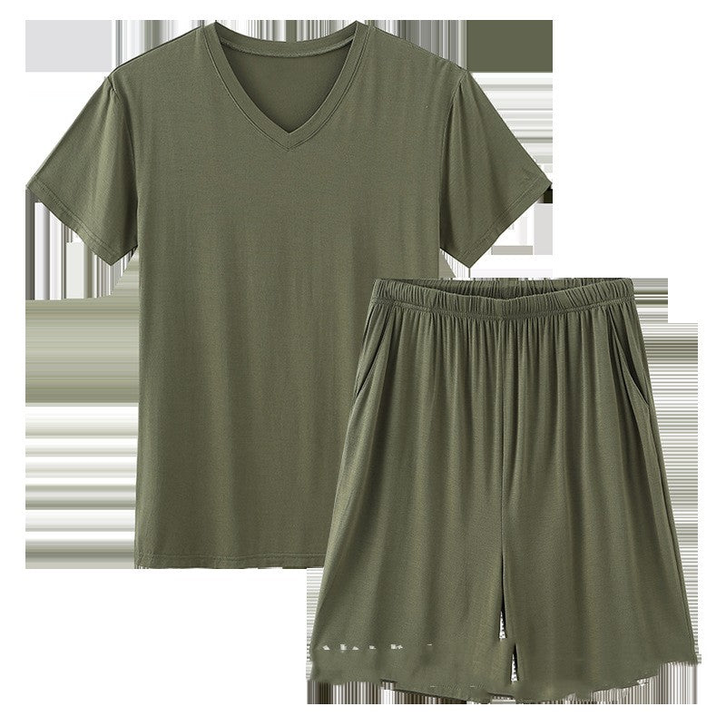 Men's Summer Short Sleeve &  Shorts Pajama Set