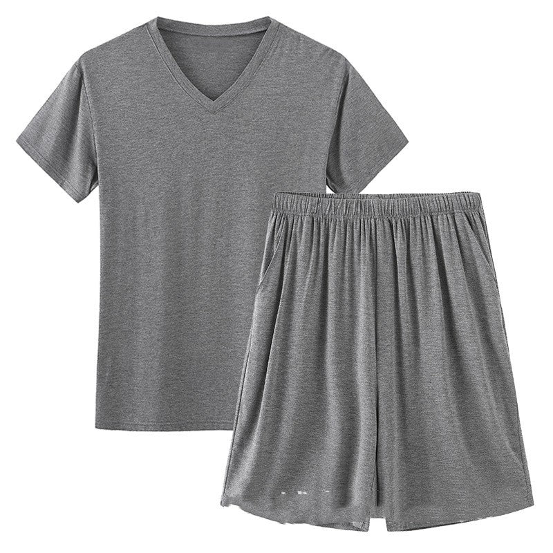 Men's Summer Short Sleeve &  Shorts Pajama Set
