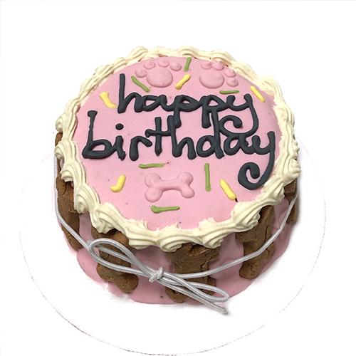 Pink Birthday Dog Cake (Shelf Stable)