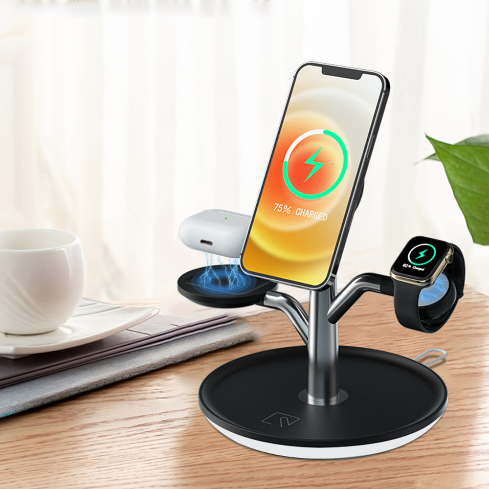 Universal Wireless Charging Stand for iPhone/Apple Watch/Air Pods