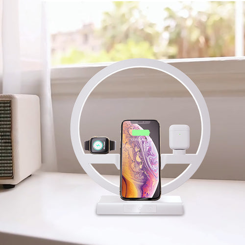 Fast Wireless Charger w/Fast Charging Power Adapter Dock by Angel Wing